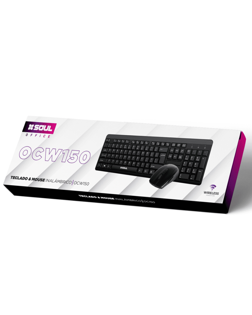 KIT TECLADO MOUSE INALAMBRICO SOUL OCW150