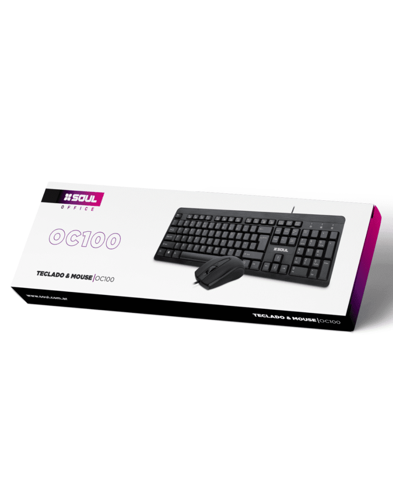 KIT TECLADO MOUSE SOUL OFICCE OC100