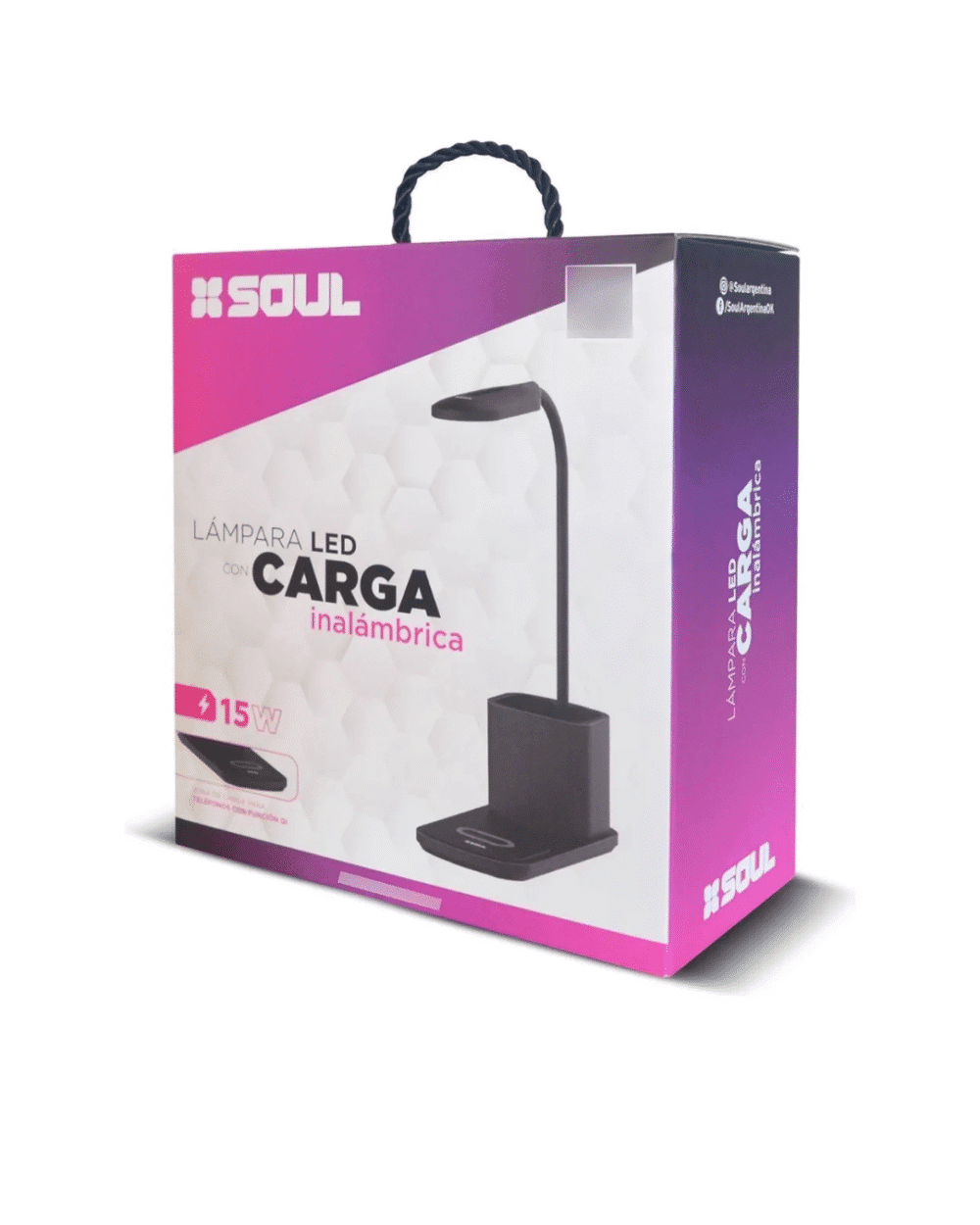 LAMPARA LED C/CARGA INALAMBRICA SOUL